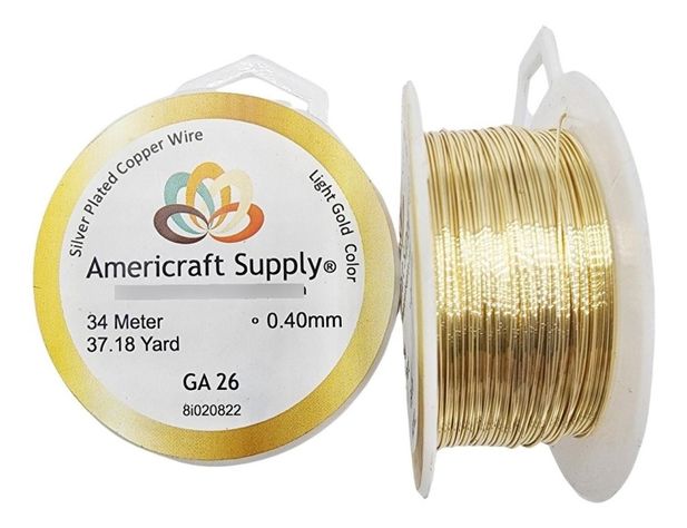 Alambre Para Bisutería Americraft Supply Calibre 26-0