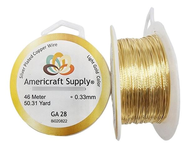 Alambre Para Bisutería Americraft Supply Calibre 28-0