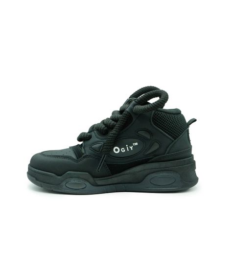 Zapatillas Urbanas Skater Black Juvenil cordones gruesos -1