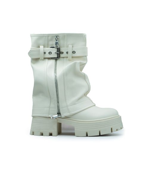 Botines Con Doblez Correa Para Mujer Estilo Y Confort-0
