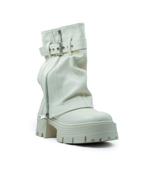 Botines Con Doblez Correa Para Mujer Estilo Y Confort-1