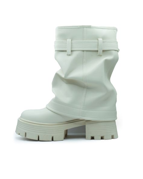 Botines Con Doblez Correa Para Mujer Estilo Y Confort-2