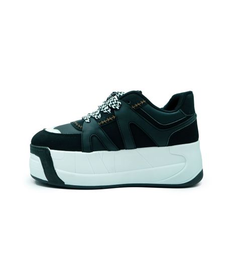 Zapatillas Negras Con Plataforma Y Trenzas Gruesas Bratz-2