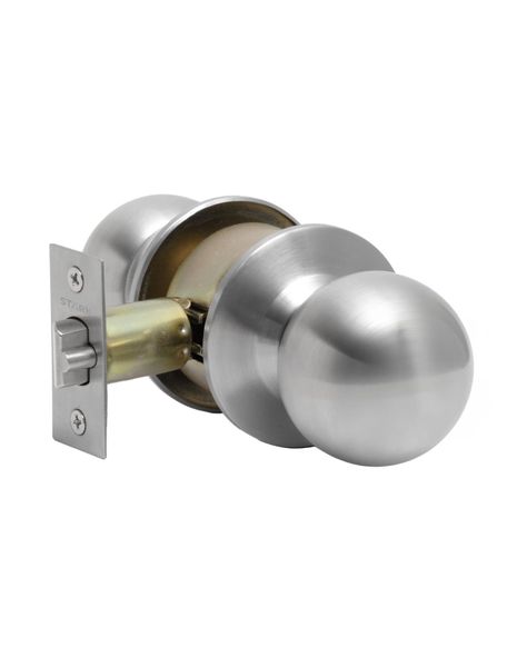 Cerradura de pomo cilíndrica, Acceso principal - Bodega. (Acero inoxidable 304)-1