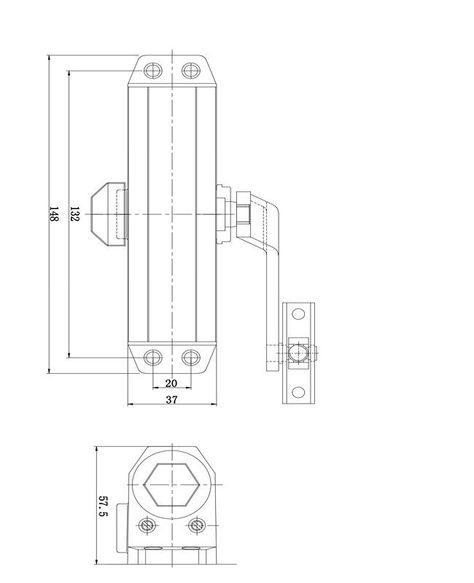Brazo hidraulico uso residencial, para puertas de 25–45 kgs.-1