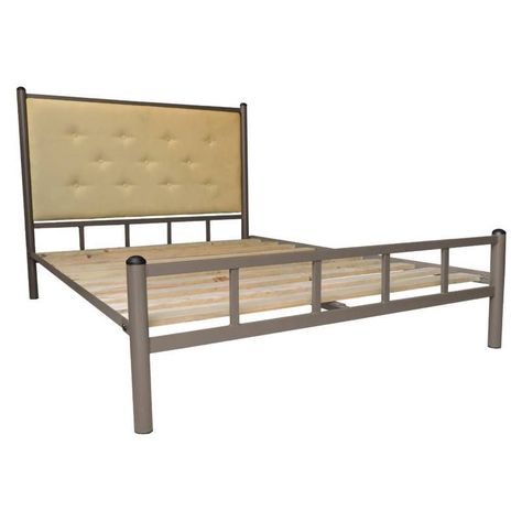Cama 2 Plazas Castaño Respaldo Camel-0