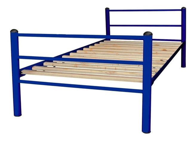 Cama Económica 1 Plaza Azul-0