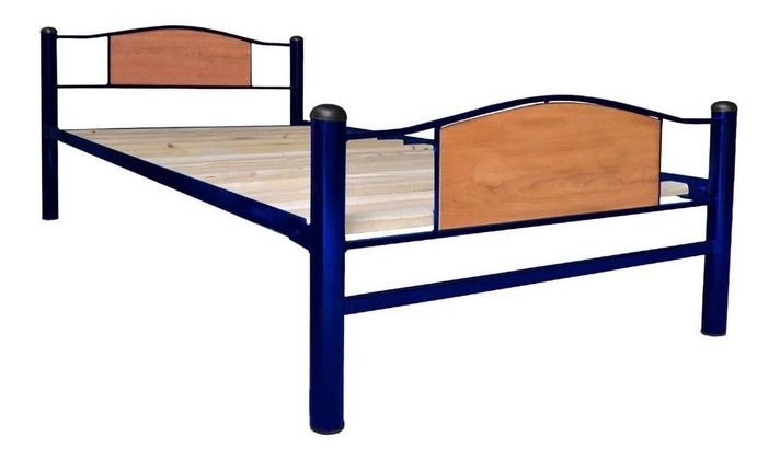 Cama Child Metálica 1.5 Plaza Azul-0