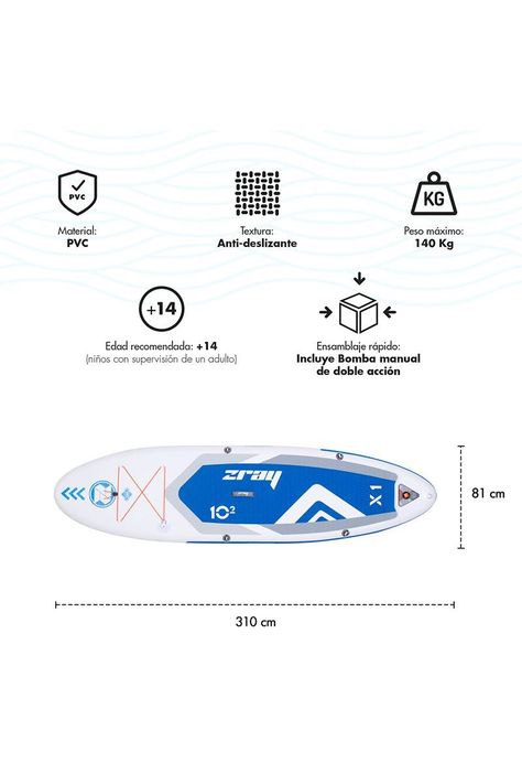 Stand Up Paddle 310x81x15 cm Azul-2
