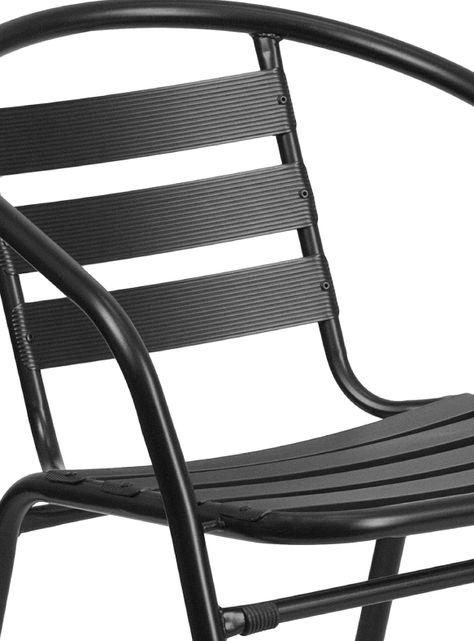 Set terraza 2 sillas acero + Mesa acero Negro 70x60 cm-4