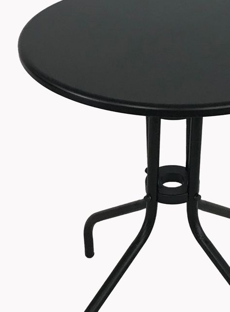 Set terraza 2 sillas acero + Mesa acero Negro 70x60 cm-5