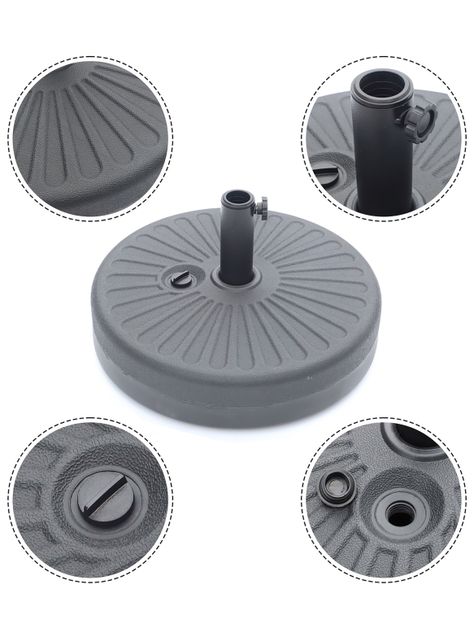Base Redonda Para Quitasol Novahus 21 kg - Negro-3