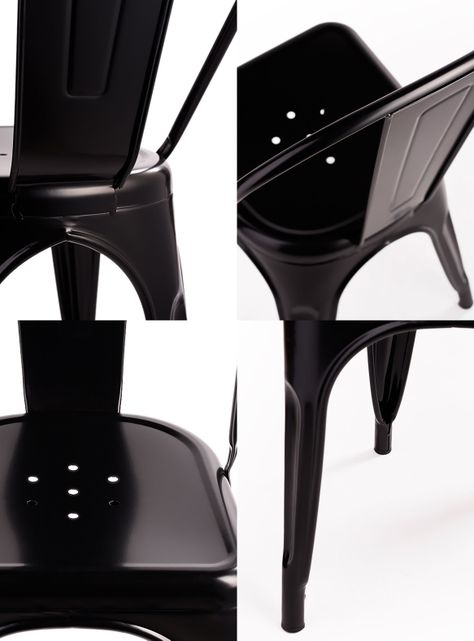 Comedor New York Mesa 75x80x150 6 Sillas Tolix Ind-4