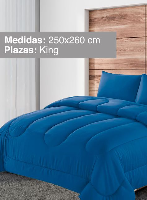 Plumón Liso Colors King Azul-1