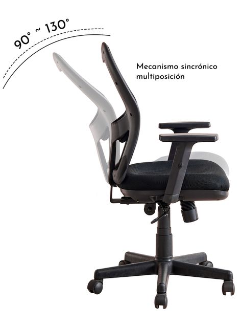 Silla de Oficina Form Elite - Negro-6