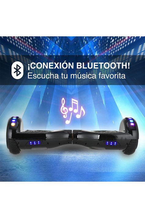 Hoverboard PRO Bluetooth Luces 6,5" 12 Km/h Negro-4