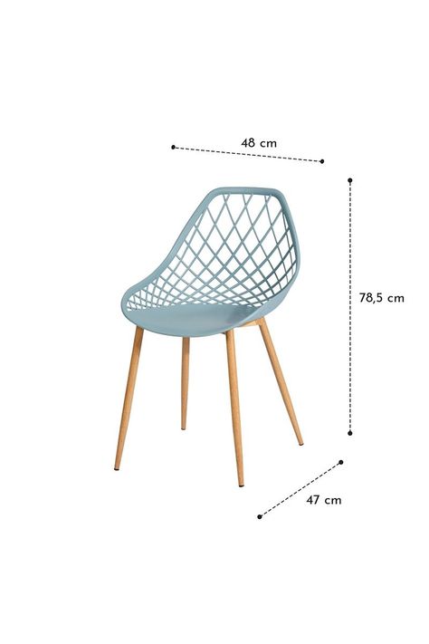 Pack 4 Sillas De Comedor Pp New Gris-2