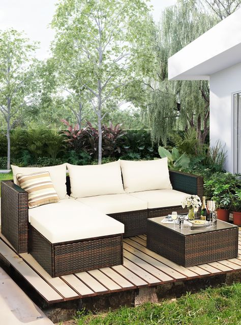 Seccional Intercambiable 3 Cuerpos Terraza Sofa + Mesa Café-0