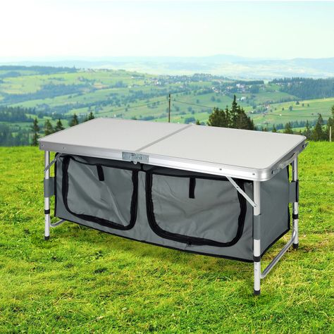 Mesa de Camping Plegable Multicolor-1
