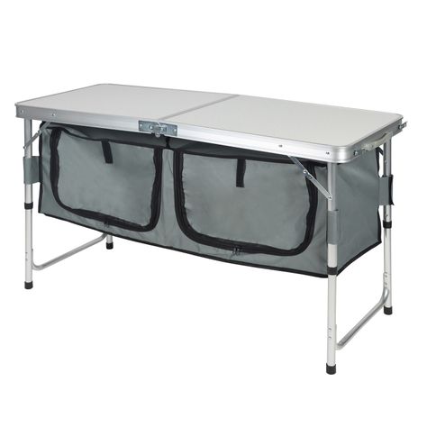 Mesa de Camping Plegable Multicolor-0