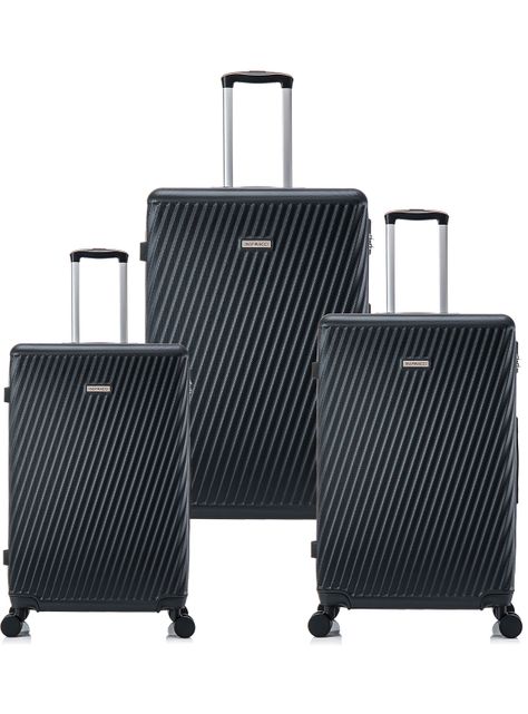 Set de Maletas Rígidas  MILAN S-M-L Negro-0