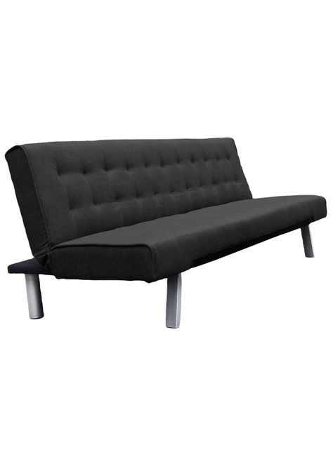 Futón Parker 3 cuerpos 72x178x80 cm Negro-0