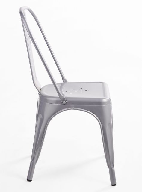 Pack 4 Sillas de Metal Tolix Gris-4