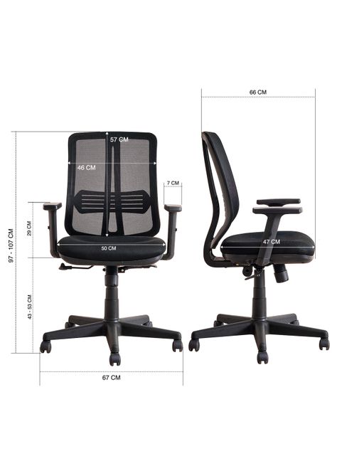 Silla de Escritorio Low Executive - Negro-1