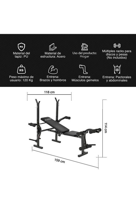 Press Banca Multifuncional Fit Negro-3
