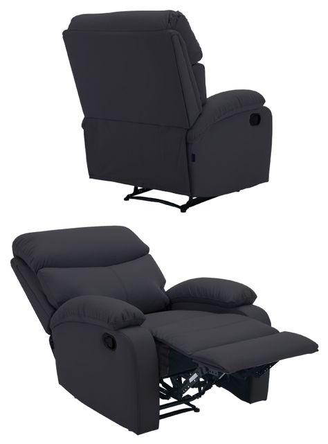 Berger Reclinable Milan Pu Negro-4