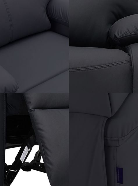 Berger Reclinable Milan Pu Negro-7