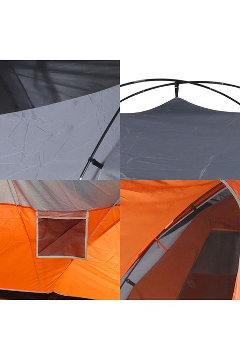 Carpa 10 Personas Camping Outdoor Naranjo-3