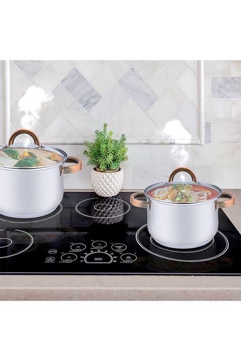 Set Baterías 8 Piezas Acero Inoxidable Berlín Gris-1
