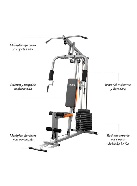 Home Gym Multifuncional TF-3000 Gris-2