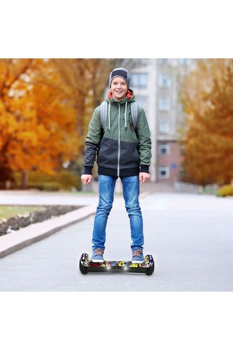 Hoverboard Bluetooth Luces 6,5" 12 Km/h Amarillo-5