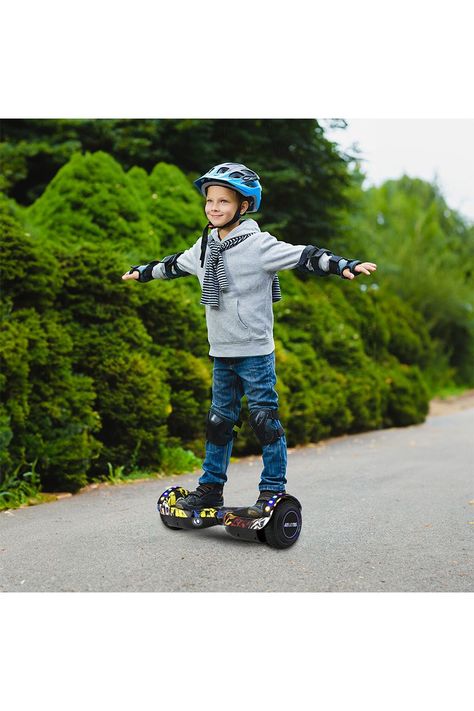 Hoverboard Bluetooth Luces 6,5" 12 Km/h Amarillo-1
