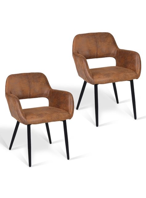 Pack de 2 Silla Comedor Sitial Cromwell Café-0