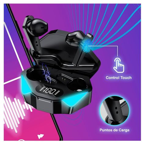 Earbuds Reisen R1 TWS Negro-5