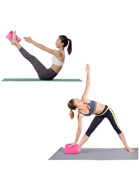 Bloque de Yoga Rosado-1