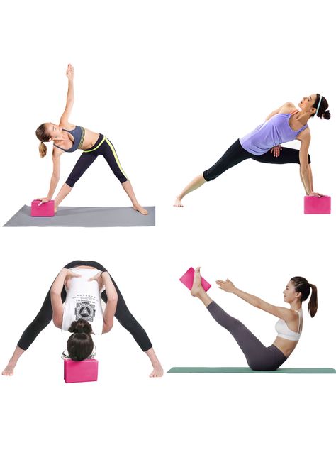 Bloque de Yoga Rosado-4