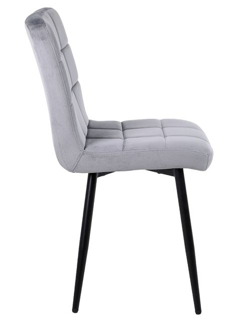 Pack de 4 Sillas de Comedor Modernas Novahus Velvet Gris-2