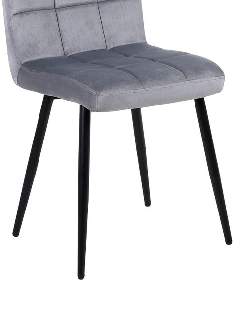 Pack de 4 Sillas de Comedor Modernas Novahus Velvet Gris-4