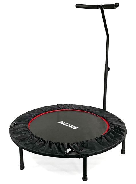 Trampolín con Barra 1,02 Metros Pro Fitness Negro-0
