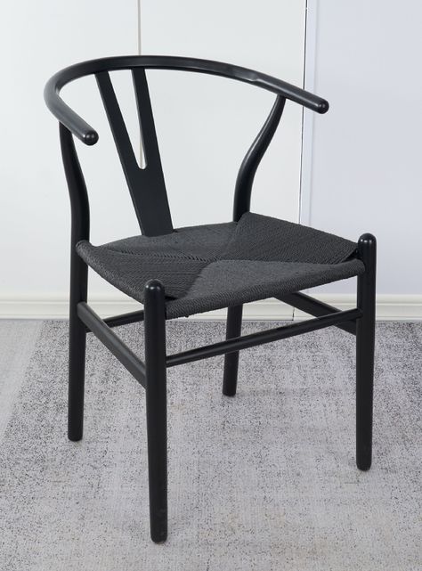 Pack 2 Sillas Comedor Novahus Wishbone Negra-1