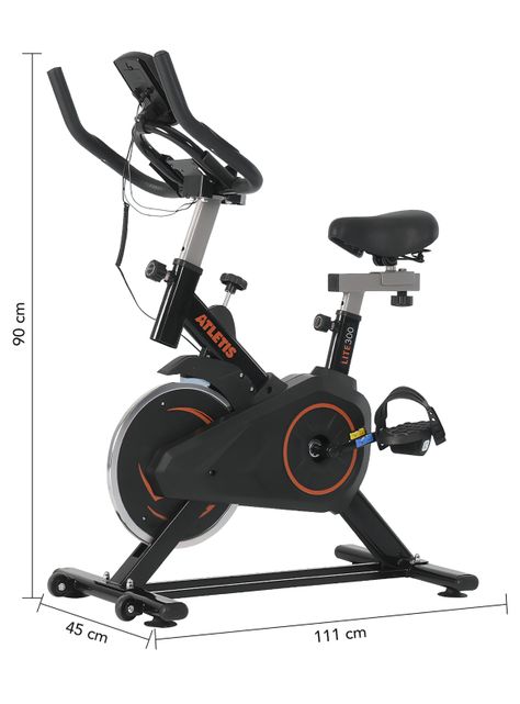 Bicicleta Spinning Atletis Lite 300 Naranjo 4 Kg-1