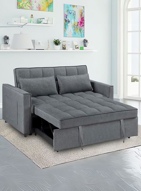 Sofa Cama Gris Oscuro-1