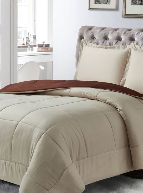 Plumón Cubrecama Reversible Marnie 2 Plazas Beige-5