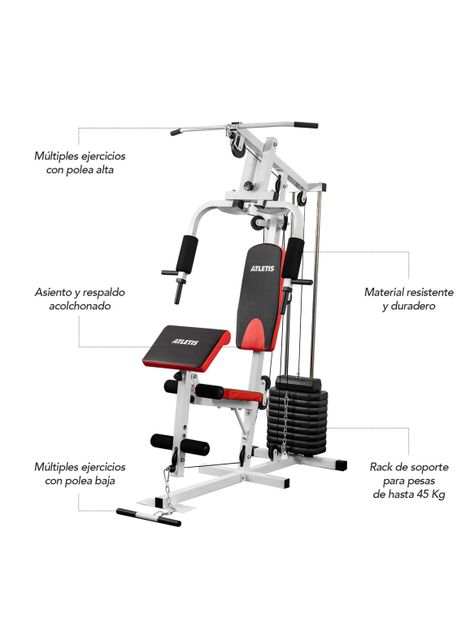 Home Gym Multifuncional TF-7001 Gris-2