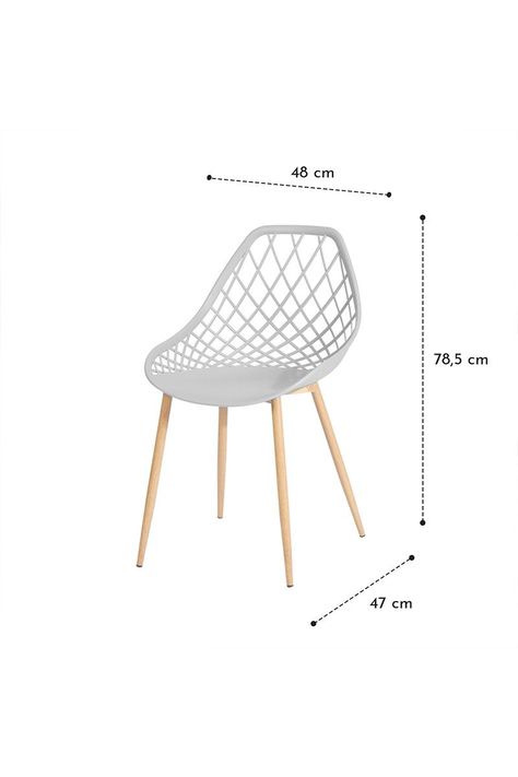 Pack 4 Sillas De Comedor Pp New Blanco-2
