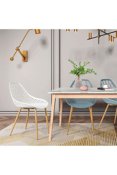 Pack 4 Sillas De Comedor Pp New Blanco-5